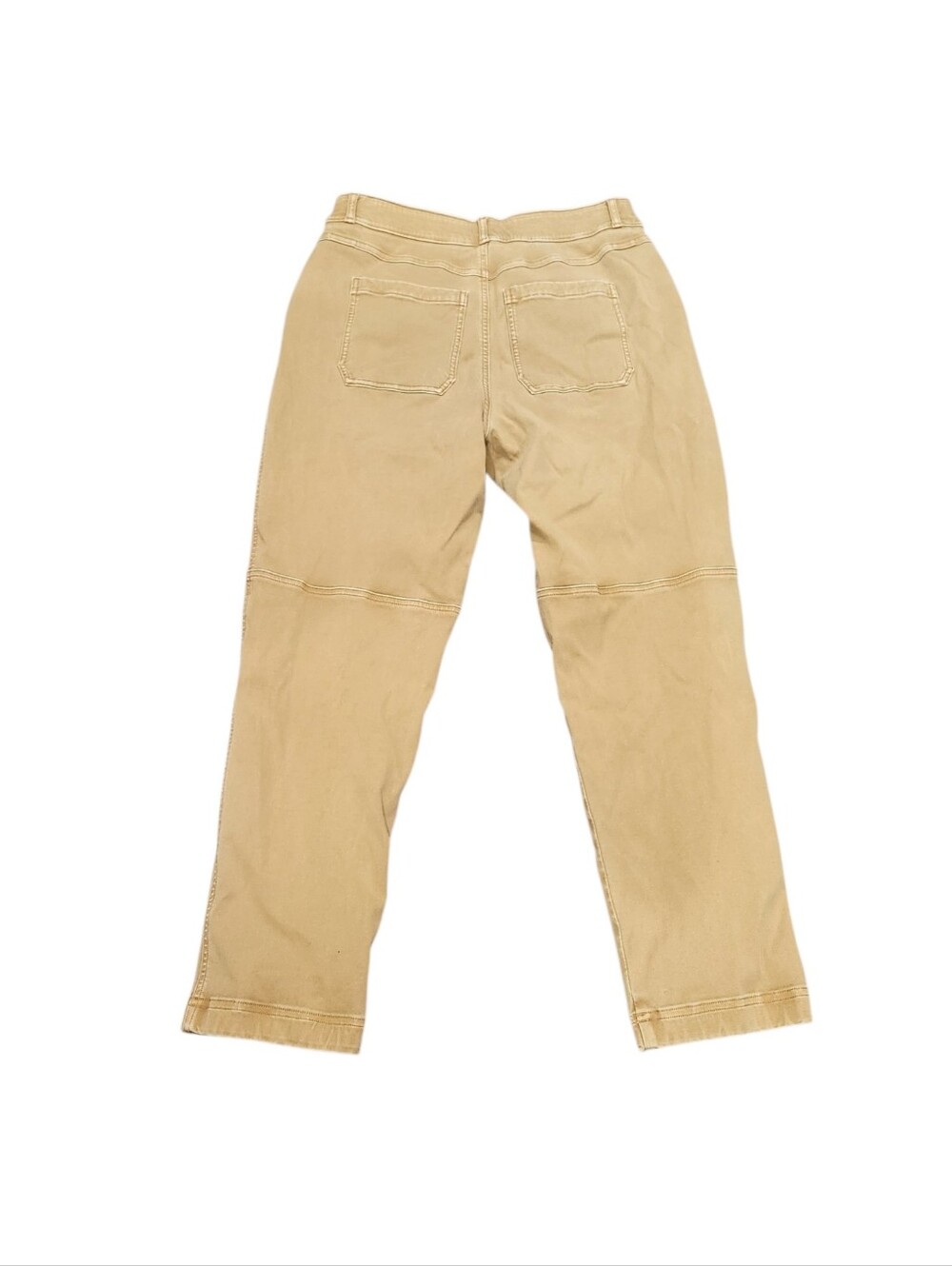 Spanx Stretch Twill Straight Leg Pants Tan Beige Size L - Picture 3 of 6